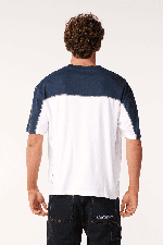 RipCurl Archive Thrashed Panel Vyriški Marškinėliai | White | Surfwax