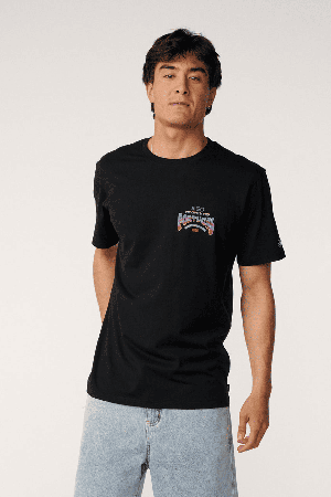 RipCurl Meo Peniche Pro 26 Vyriški Marškinėliai | Black | Surfwax