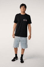 RipCurl Meo Peniche Pro 26 Vyriški Marškinėliai | Black | Surfwax
