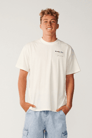 RipCurl Search Series Journey Man Men's Tee | Bone | Surfwax
