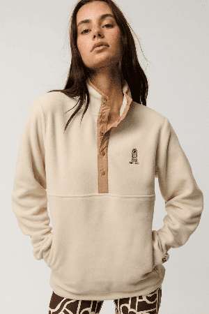 RipCurl Search Series Polartec Moteriškas Bliuzonas | Oatmeal Marle | Surfwax
