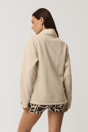 RipCurl Search Series Polartec Moteriškas Bliuzonas | Oatmeal Marle | Surfwax