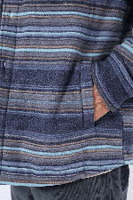 Oxbow Frontier Men's Fleece Overshirt | Deep Marine | Surfwax