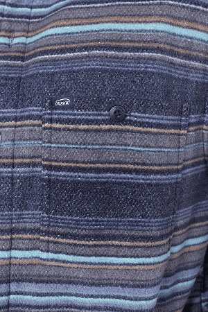 Oxbow Frontier Men's Fleece Overshirt | Deep Marine | Surfwax