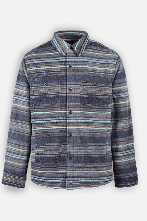 Oxbow Frontier Men's Fleece Overshirt | Deep Marine | Surfwax
