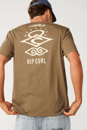 RipCurl Search Icon Men's Tee | Walnut | Surfwax