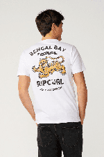 RipCurl Streamline Animal Vyriški Marškinėliai | White | Surfwax