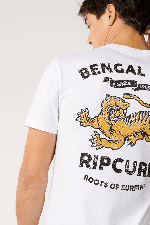 RipCurl Streamline Animal Vyriški Marškinėliai | White | Surfwax