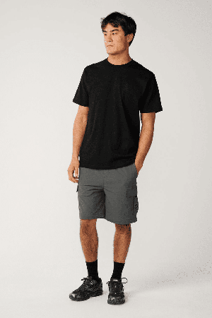 RipCurl Search Series Vaporcool Embroid Vyriški Marškinėliai | Black | Surfwax