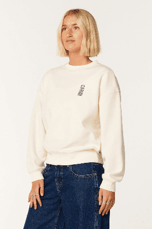 RipCurl Search Series Vaporcool Moteriškas Bliuzonas | Bone | Surfwax