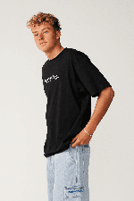 RipCurl Search Series Vc Credo Vyriški Marškinėliai | Black | Surfwax