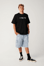 RipCurl Search Series Vc Credo Vyriški Marškinėliai | Black | Surfwax