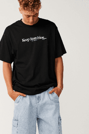 RipCurl Search Series Vc Credo Vyriški Marškinėliai | Black | Surfwax