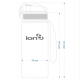 Ion8 Leak Proof Cycling Water Bottle, BPA Free, 750ml / 24oz, Red GERTUVĖ